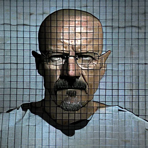 Image similar to Walter White in prison 4K quality super realistic