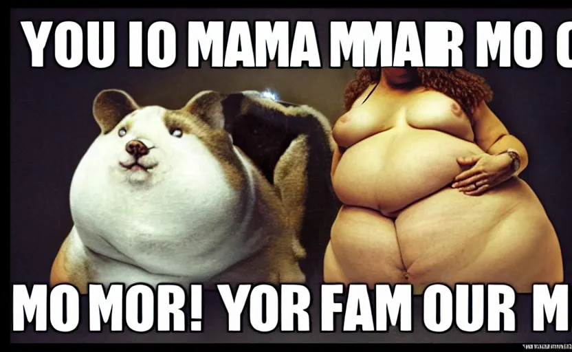 Image similar to your mama is so fat...