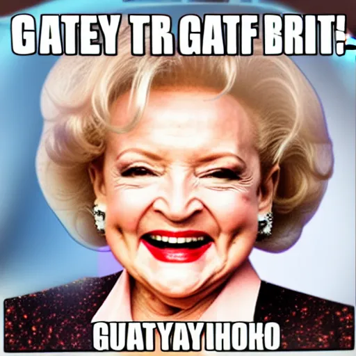 Prompt: betty white gangster rapper