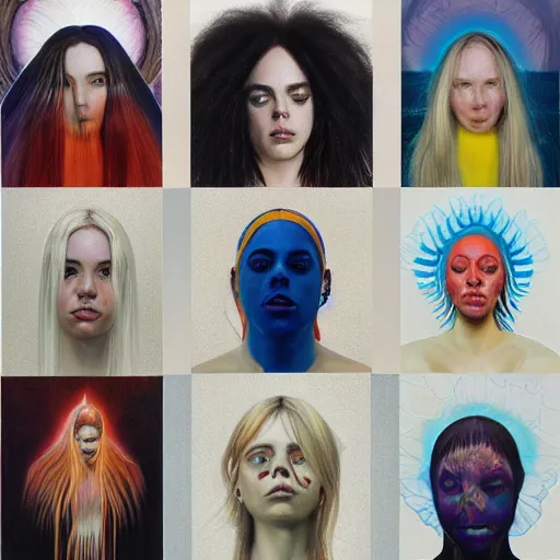 Image similar to Billie Eilish, by Mark Brooks, by Donato Giancola, by Victor Nizovtsev, by Gabriel Dawe, by Vanessa Beecroft