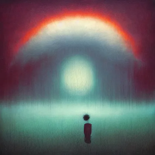 Prompt: surreal mindscape by andy kehoe, masterpiece