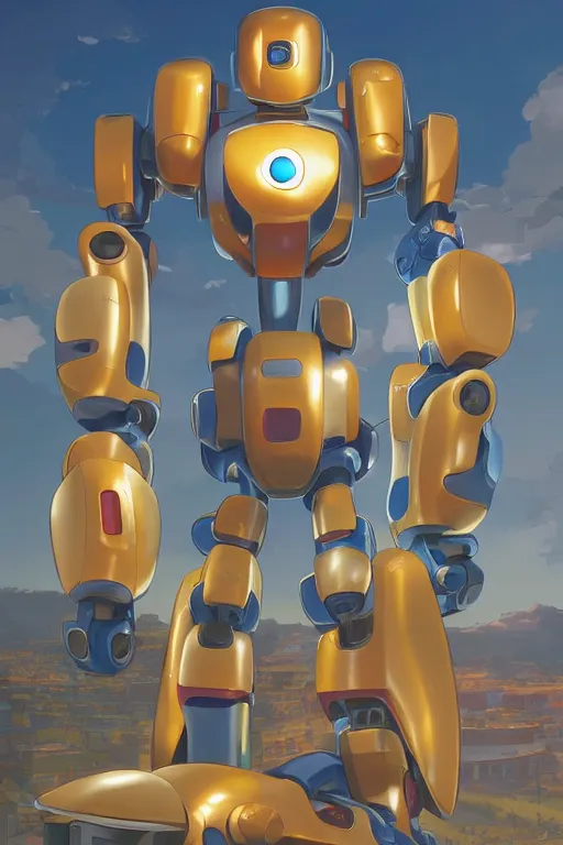 Image similar to metabots medabots medarotto medarot robot minimalist comics, behance hd by jesper ejsing, by rhads, makoto shinkai and lois van baarle, ilya kuvshinov, rossdraws global illumination ray tracing hdr radiating a glowing aura