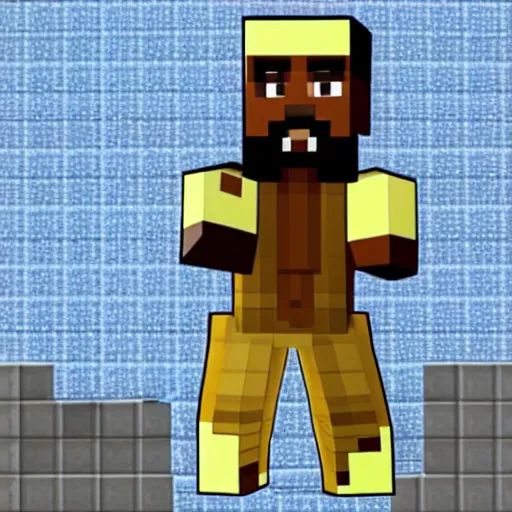 Image similar to Kanye West minecraft