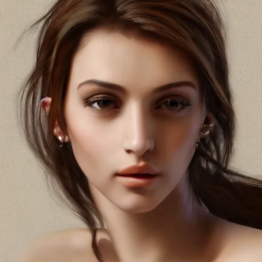 Prompt: beautiful italian woman, highly detailed, gorgeous, artstation, photorealistic