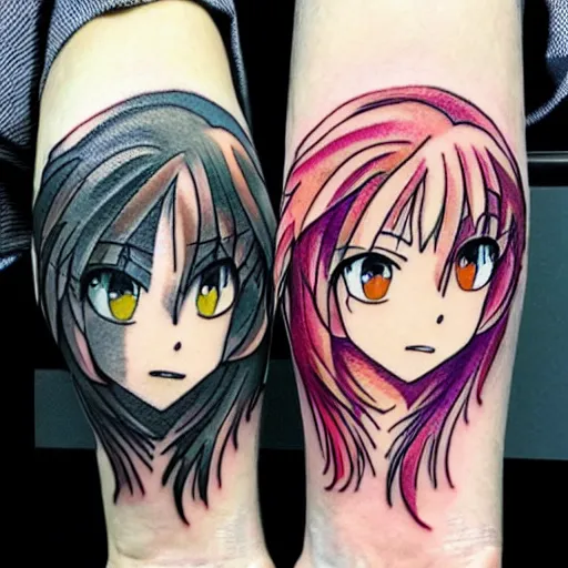 Image similar to anime tattoo