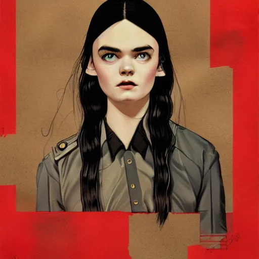 Image similar to Elle Fanning as a western outlaw picture by Sachin Teng, asymmetrical, dark vibes, Realistic Painting , Organic painting, Matte Painting, geometric shapes, hard edges, graffiti, street art:2 by Sachin Teng:4