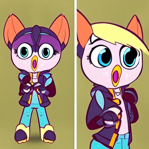 Image similar to hooty from the owl house as a character from my little pony