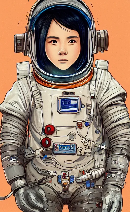 Prompt: astronaut in mars, character portrait, portrait, close up, concept art, intricate details, highly detailed, in the style of studio ghibli and ross tran