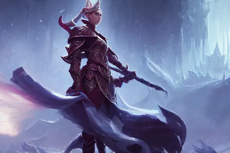 Image similar to epic portrait of elf royal guard, league of legends splash art, deiv calviz, splash art, natural light, elegant, intricate, fantasy, atmospheric lighting, by greg rutkowski,, hd wallpaper, ultra high details