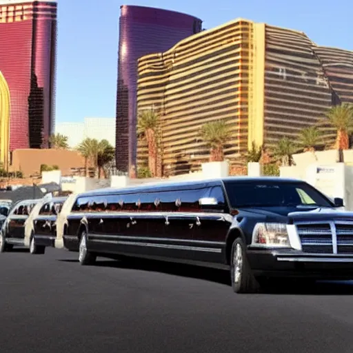Image similar to limousine rolling up to ceasers las vegas