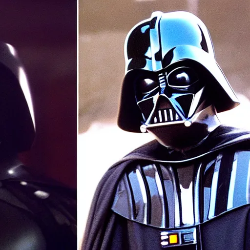 Prompt: A film still of Michael Jackson as Darth Vader from Star wars realistic,detailed,close up