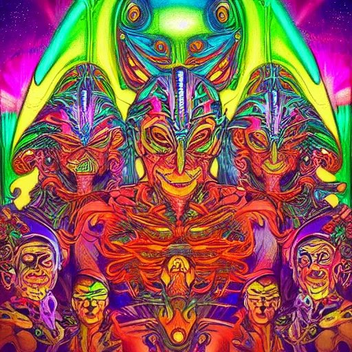 Image similar to dmt machine elves