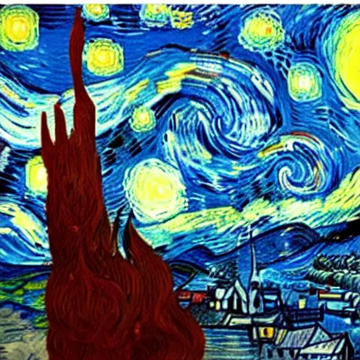 Image similar to “Mike Tyson, style of Van Gogh”