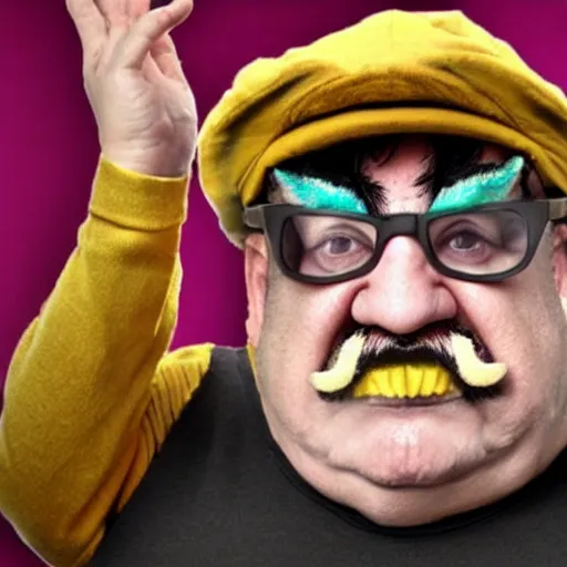 Prompt: wario as a real person