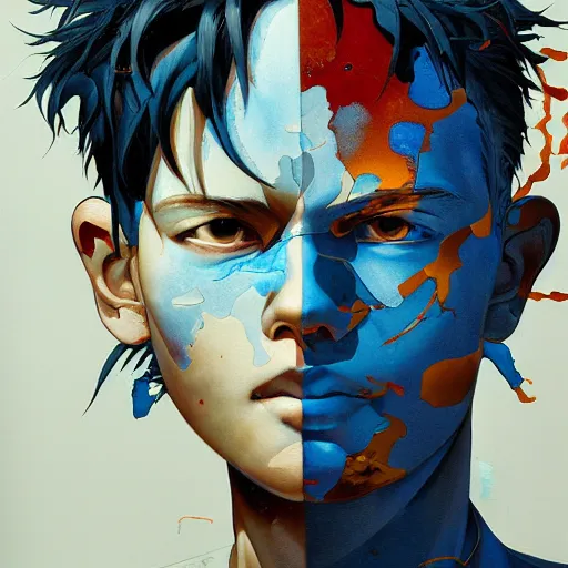 Image similar to citizen portrait soft light painted by james jean and katsuhiro otomo and erik jones, inspired by cowboy bebop anime, smooth face feature, intricate oil painting, high detail illustration, sharp high detail, manga and anime 1 9 9 9