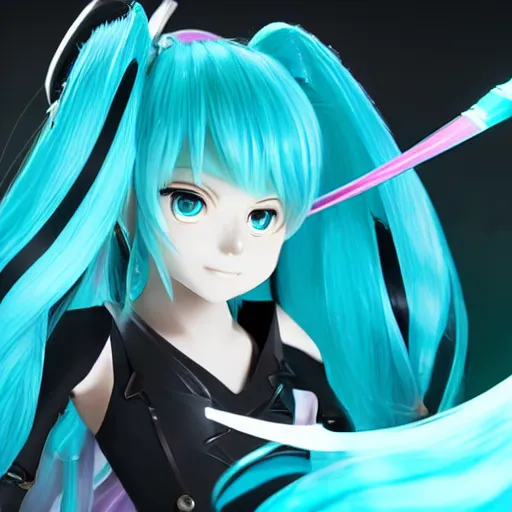 Image similar to Hatsune Miku in Arcane by riot games