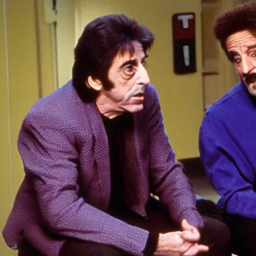 Image similar to Al Pacino and Harvey Kietel as characters in the fimbles