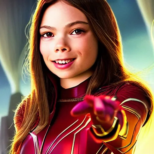 Prompt: Scarlet Witch from Infinity war, played by Miranda Cosgrove