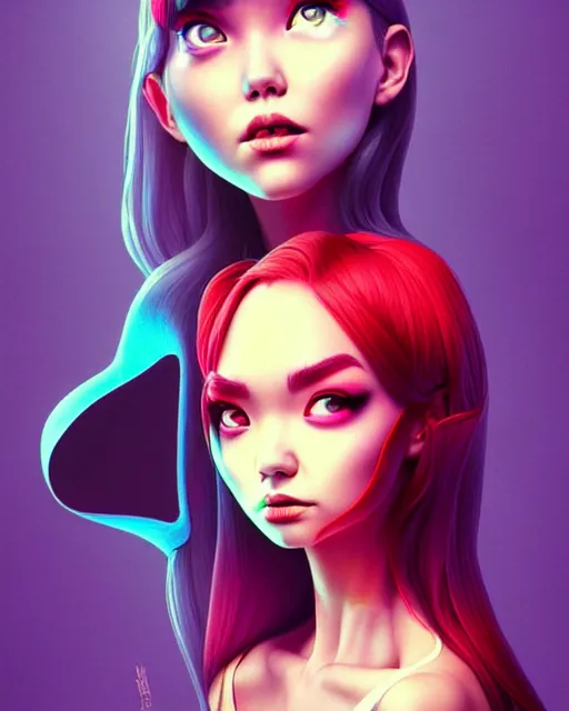 Image similar to richly detailed color illustration of a a-random-bad-day illustrated by Artgerm and Mina Petrovic and Timothy Kong and Marina Federovna. 3D shadowing