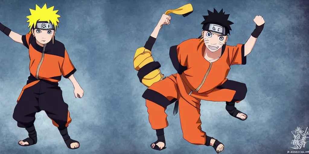 Prompt: naruto on konaha hill style of pixar