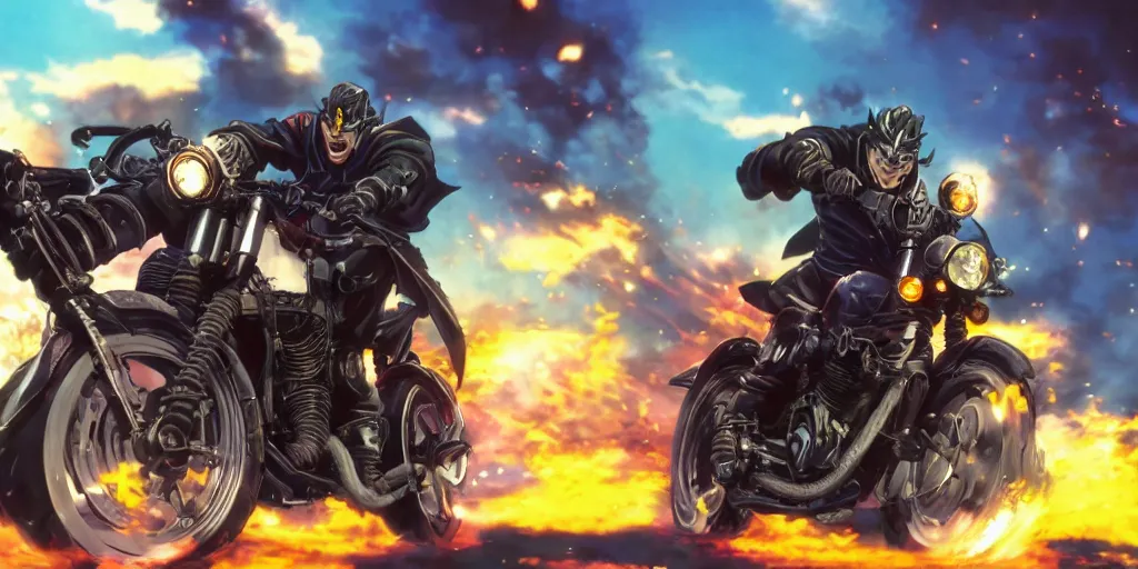 high quality anime movie still, motorcycle, action | Stable Diffusion |  OpenArt