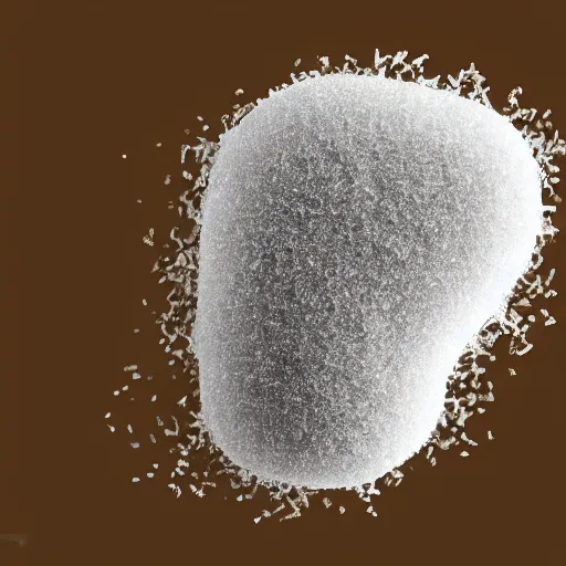 Image similar to a particle of sugar, from perspective of an ant