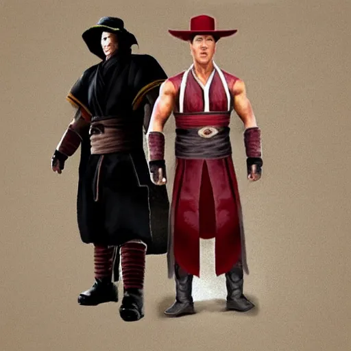 Prompt: joe biden in kung lao costume, mortal kombat