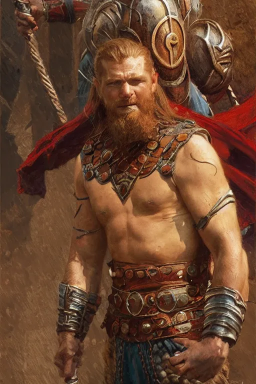 Prompt: viking spiderman, highly detailed painting by gaston bussiere, craig mullins, j. c. leyendecker 8 k