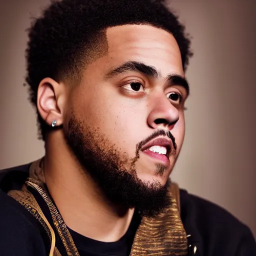 Image similar to detailed studio photography of a close disney style animation of j cole, highly detailed, breathtaking, uhd resolution, beautiful lighting, studio light, extremely detailed, 8 5 mm shot, photorealistic, hyperrealistic