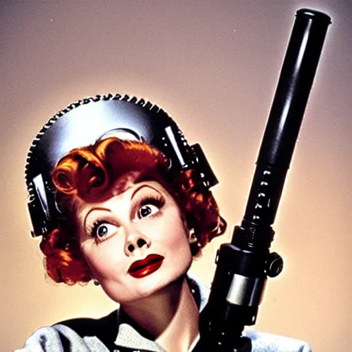 Image similar to a photograph of lucille ball in the movie star wars the empire strikes back