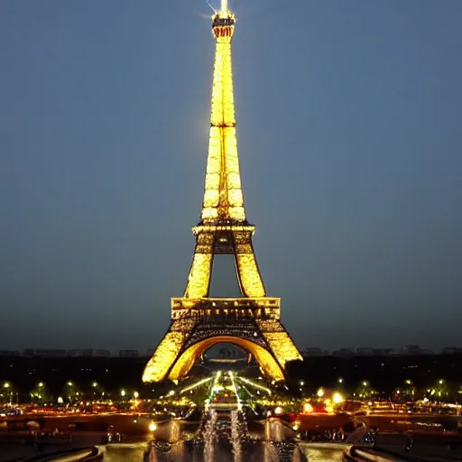 Prompt: Eiffel tower photography, cheese, ((Night)) ((((((day)))))) time