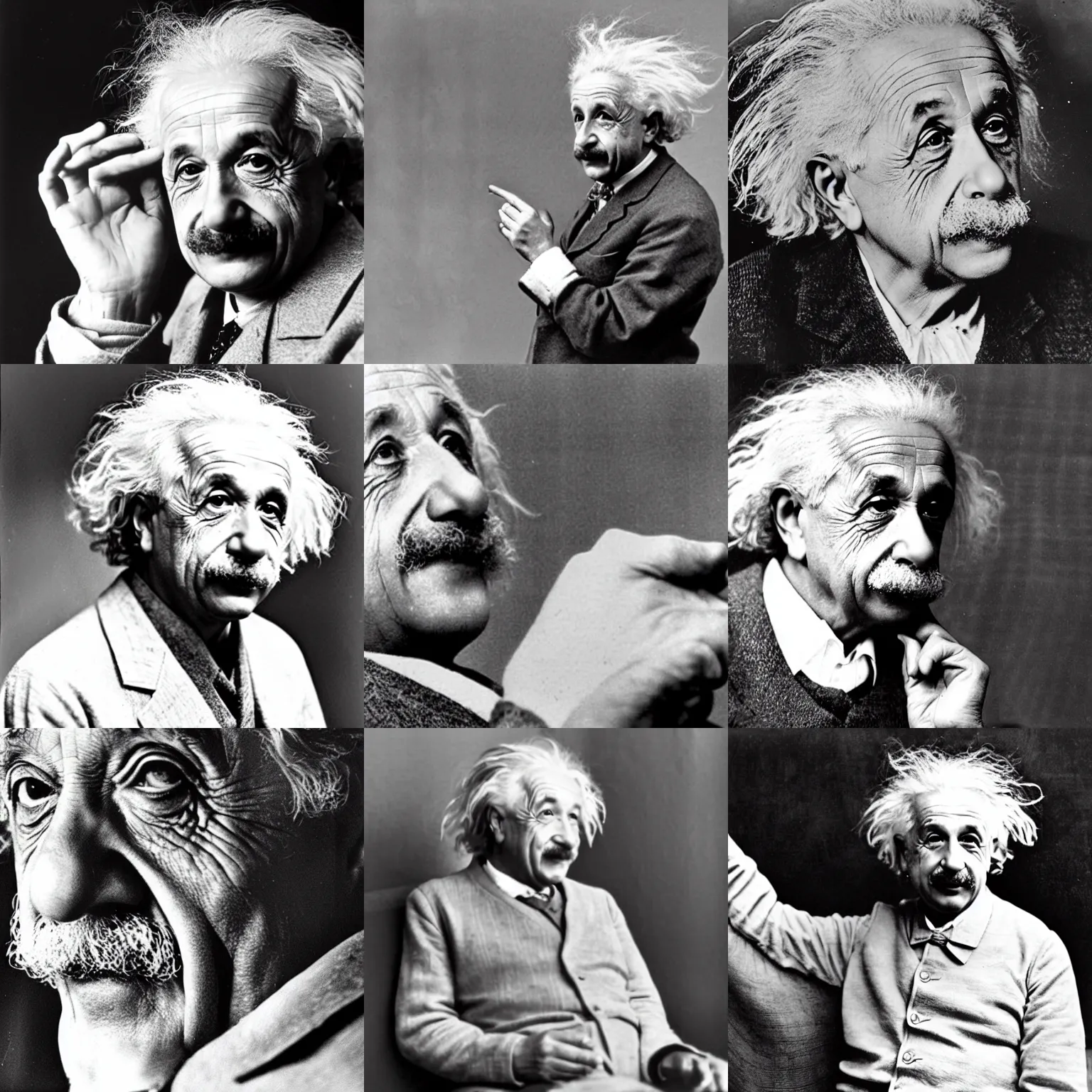 Prompt: Albert Einstein dreaming of relativity