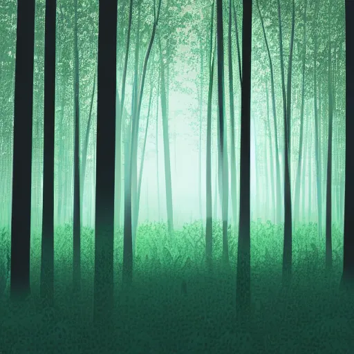 Prompt: forest in the morning light, intricate digiital illustration