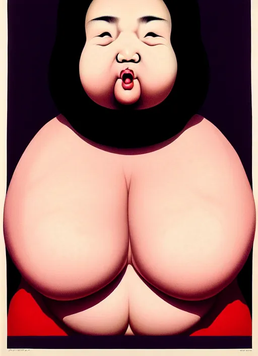 Image similar to portrait cute fat woman by shusei nagaoka kaws, david rudnick, takato yamamoto, airbrush on canvas pastell colors cell shaded 8 k