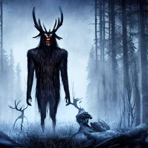 Image similar to until dawn wendigo