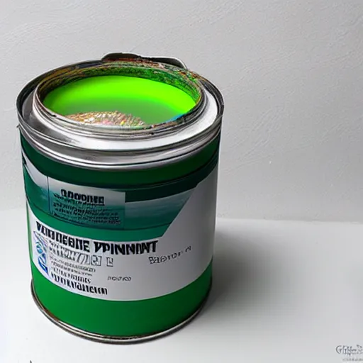 Prompt: phosphorescent paint