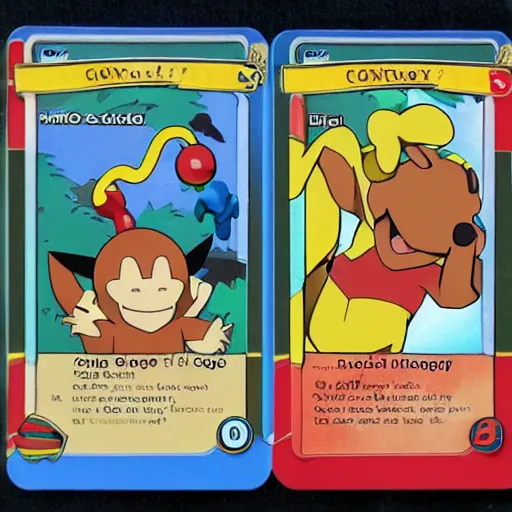 Image similar to curious george pokemon card