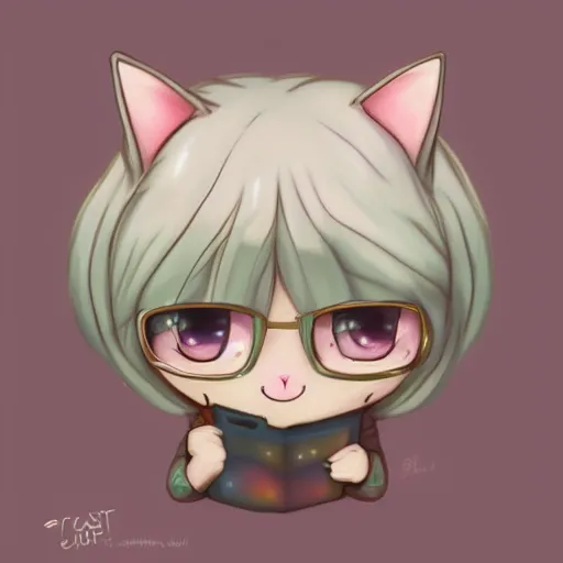 Prompt: Chibi pastel cute style drawn cat, hyperdetailed, artstation, cgsociety, 8k
