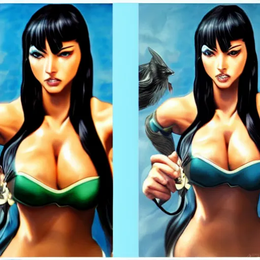 Prompt: highly detailed vfx portrait of nico robin, artgerm