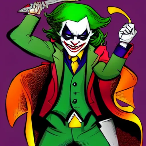 Image similar to a nerdy joker