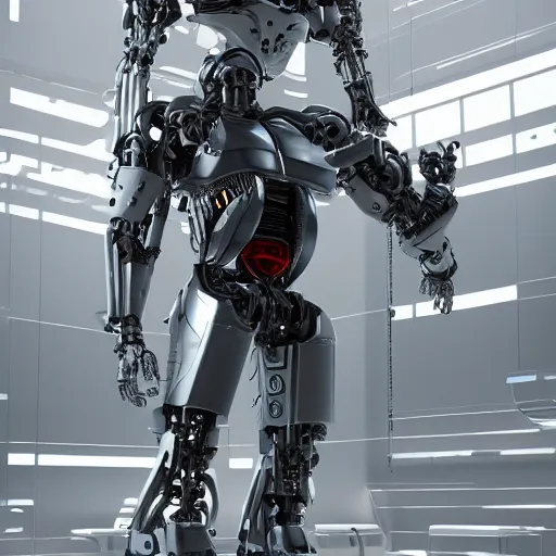 Prompt: hyperrealistic concept art of a Jeff Bezos as a terminator cyborg cyberdyne systems model 101, stunning massive ornately 3d render inspired art by Renato muccillo and Andreas Rocha and Johanna Rupprecht, natural volumetric lighting, 8k octane beautifully detailed render, post-processing, highly detailed, intricate complexity, cinematic lighting, masterpiece, trending on artstation