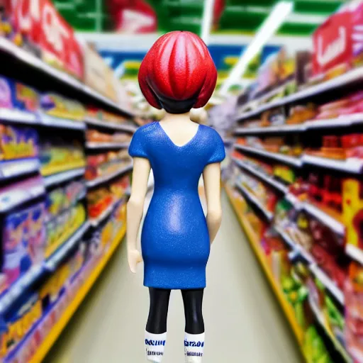 Image similar to figurine of walmart, personification, embodiment of, symbolize, official store photo, commercial photo, featured on amiami, surrealism, 8 k, 8 5 mm, beautiful composition