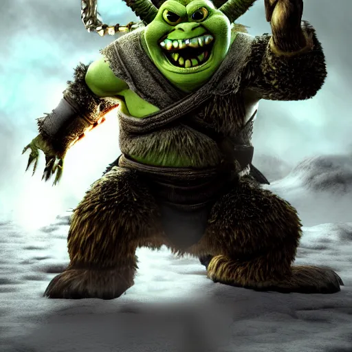 Prompt: skyrim anime godzilla yoda donkey kong pikachu yeti shrek super mario homer groot waluigi darth vader mike wazowski, highly detailed, extremely high quality, hd, 4 k, 8 k, professional photographer, 4 0 mp, lifelike, top - rated, award winning, cinematic, realistic, detailed lighting, detailed shadows, sharp, no blur, edited, corrected, trending