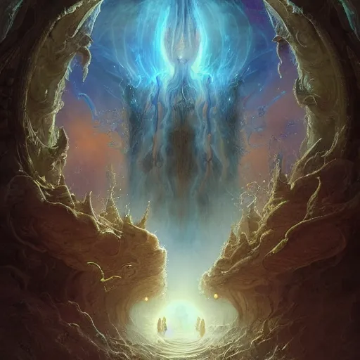 Image similar to the gate to the astral world by by quentin mabille