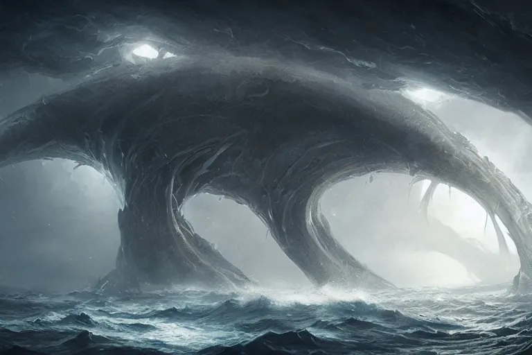 Prompt: Charybdis by Jessica Rossier and HR Giger