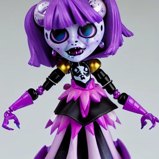 Image similar to a c'thulhu monster high action figure, product shot