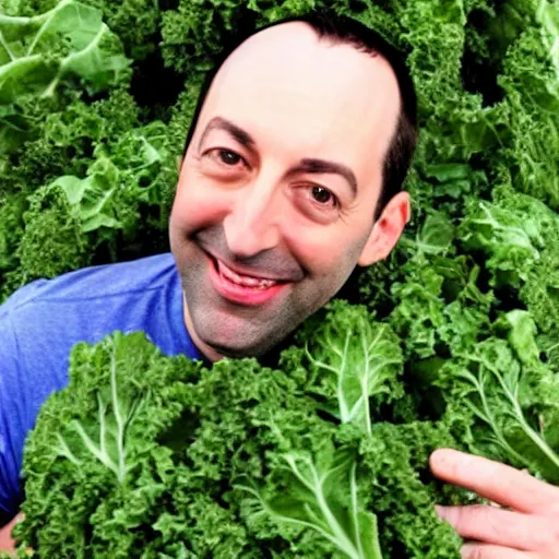 Image similar to tony hale as a pile of kale