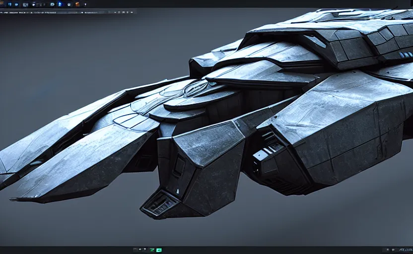 Image similar to an armored futuristic sci fi vehicle, unreal engine, cinematic lighting, texture rost