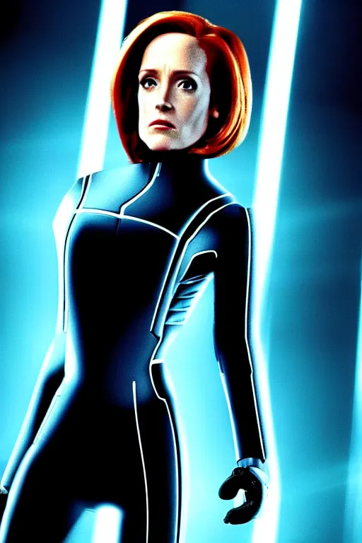 Image similar to dana scully in tron : legacy, tron : evolution