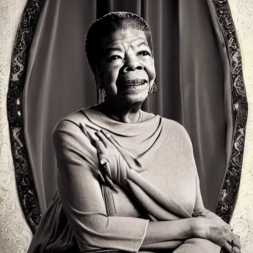 studio portrait of maya angelou, the female eunuch, | Stable Diffusion ...